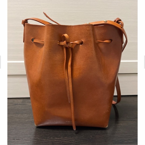 MANSUR GAVRIEL Brown Leather Bucket Bag - Picture 12 of 14